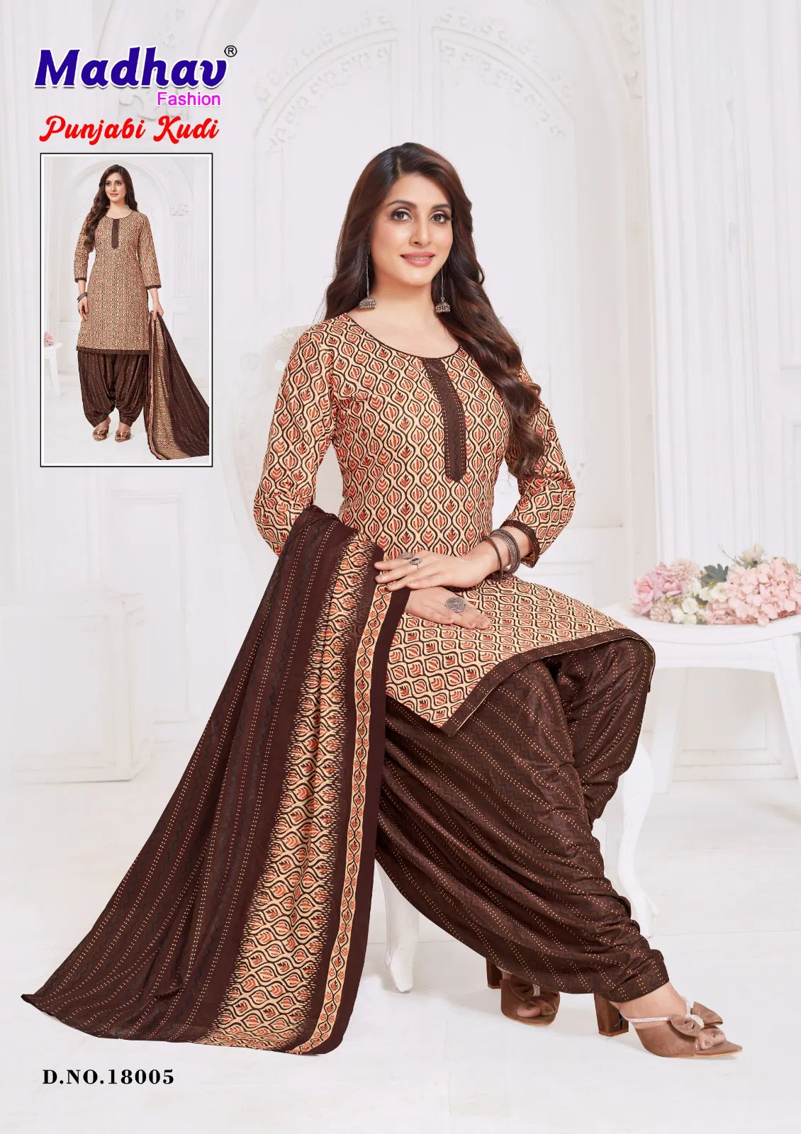 Punjabi Kudi Vol 18 By Madhav Printed Cotton Dress Material Orders In India